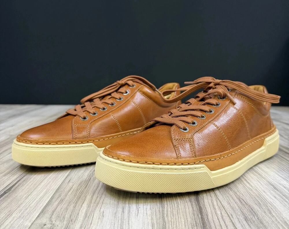 Allen Edmonds Porter City Derby Sneaker Walnut Brown Leather Mens 9.5 D NEW